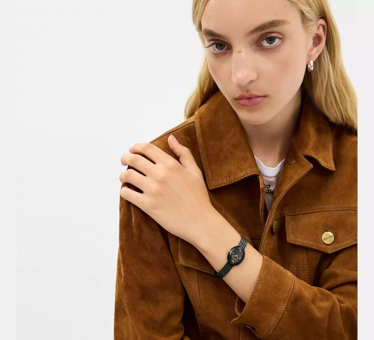 Reloj Coach para mujer Sammy 2H de cuarzo, caja ovalada pequeña de 22,5 mm, brazalete de malla de acero inoxidable, moda premium, uso diario - Regalo para ella