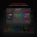 Redragon Teclado mecánico para juegos K582 RGB, 100% 104 teclas de...