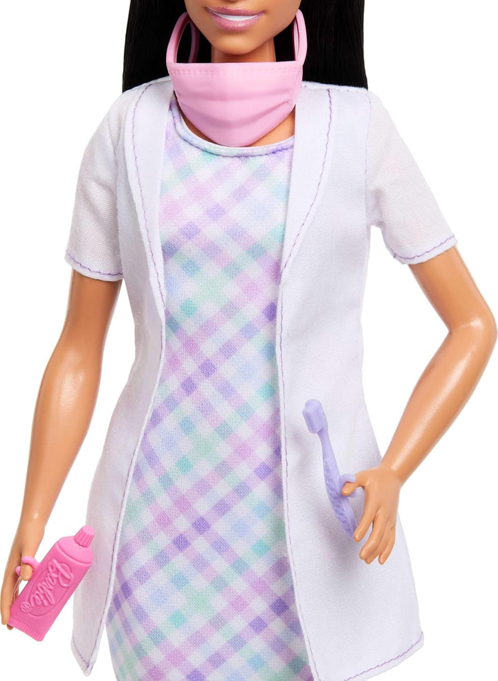 Barbie Careers - Juego de dentista con muñeca morena con