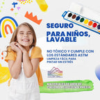 Color Swell Acuarelas a granel de 8 colores con pinceles de madera, paquete