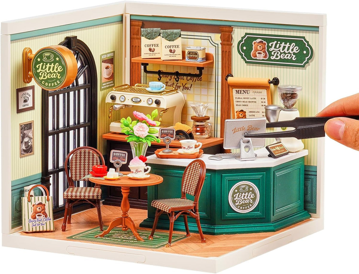 Rolife Super Creator - Juego de construcción de modelos de micro ladrillos para adultos, kit de casa de plástico en miniatura, tienda de boutique, juguetes de construcción, manualidades, pasatiempos y