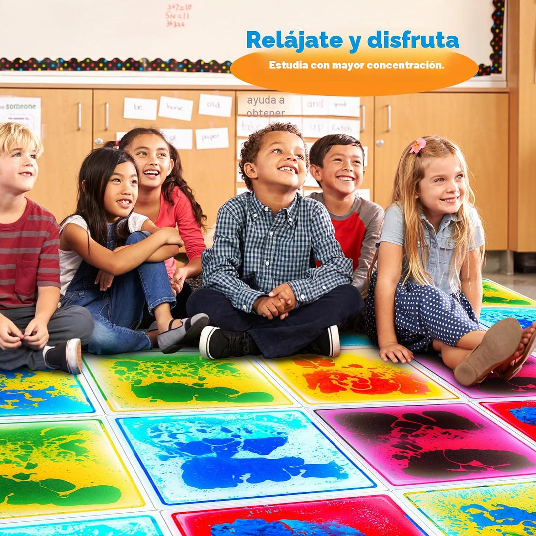 Azulejos sensoriales para niños pequeños: paquete de 6 tapetes de j...