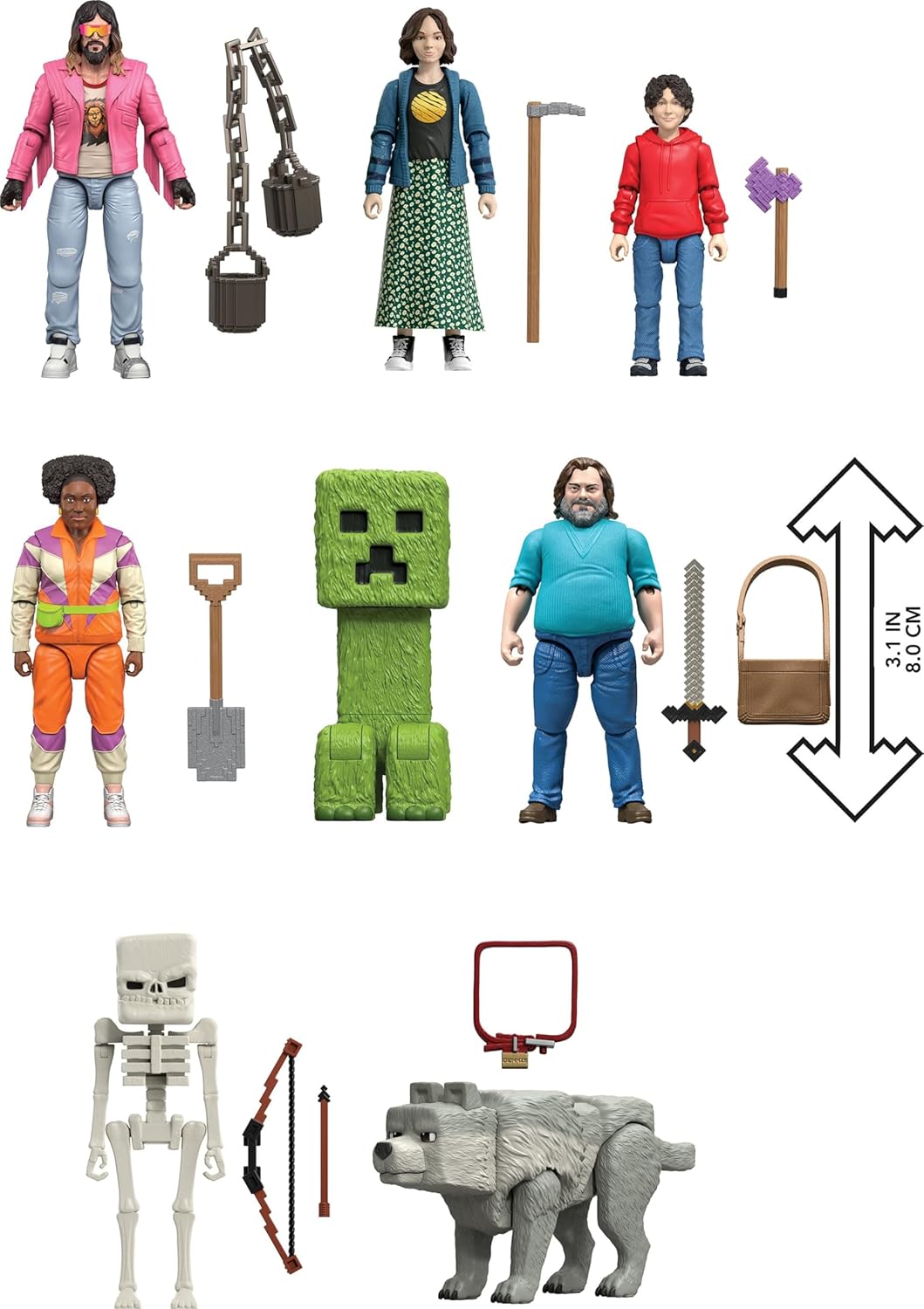 Mattel Minecraft Ultimate Movie Pack con 8 figuras de
