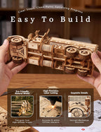Rompecabezas de madera 3D de camión cisterna – 307 piezas de camión de madera pintable para adultos, kit de manualidades de camión para exhibición en el hogar, regalos para adolescentes a