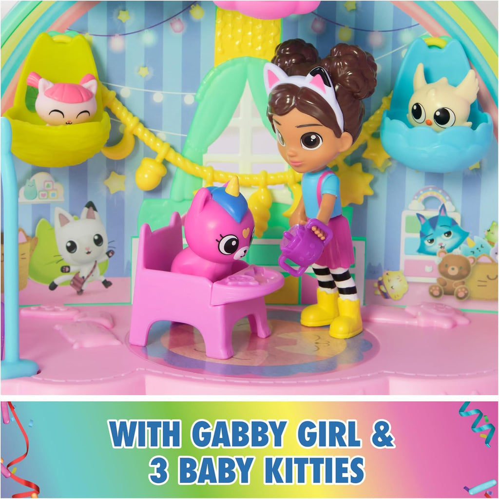 Gabby's Dollhouse Kitty Care Ear Purrfect Playroom Juego Set