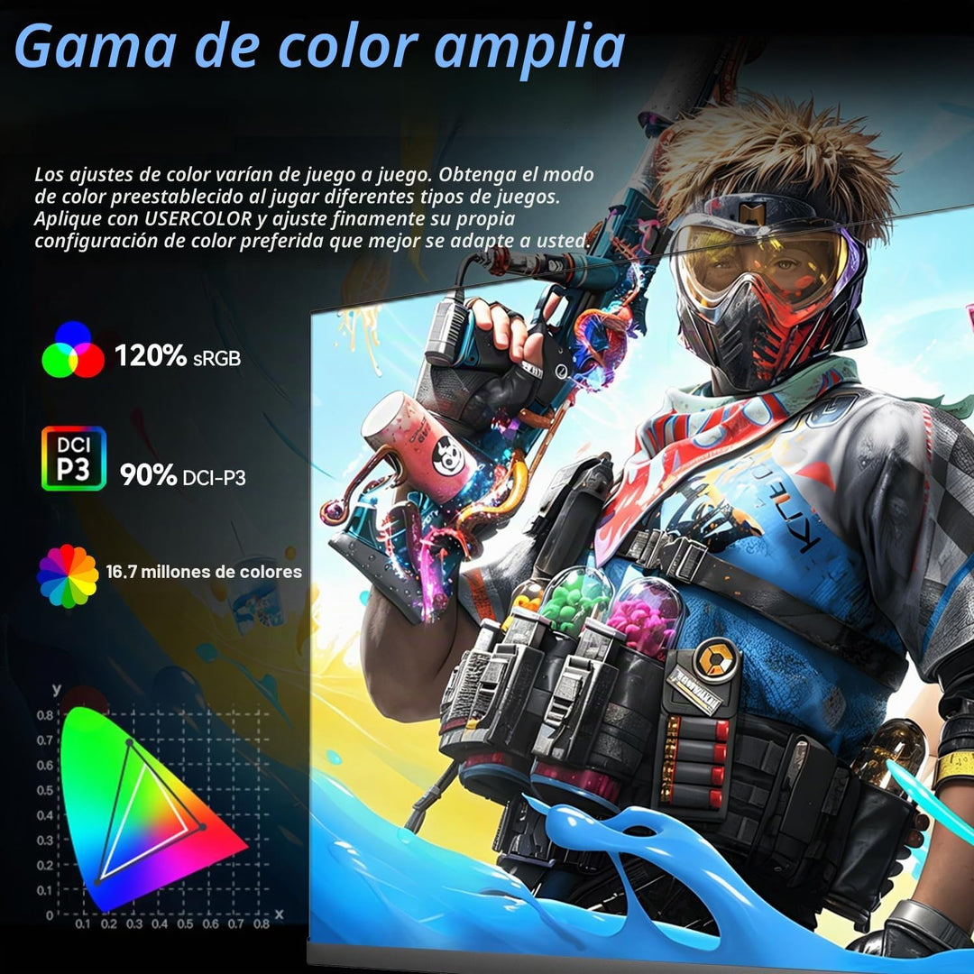 ETiansu Monitor de juegos de 27 pulgadas 360Hz, 2K QHD (2560x1440)...