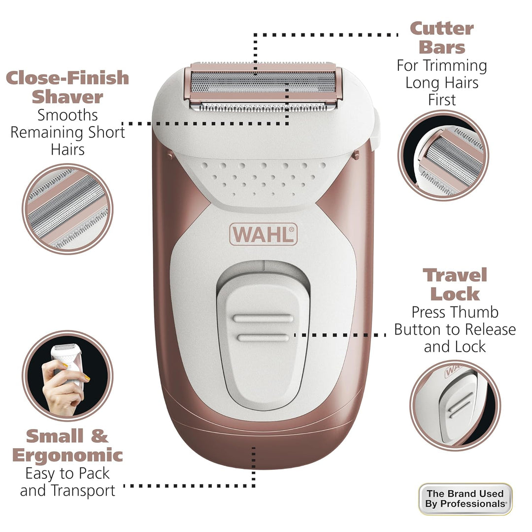 Wahl Smooth Confidence - Afeitadora de batería inalámbrica impermea...