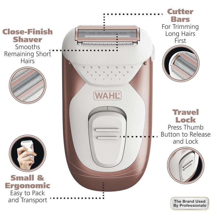 Wahl Smooth Confidence - Afeitadora de batería inalámbrica impermea...