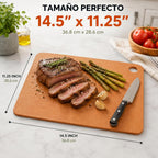 Belwares - Tabla de cortar de madera compuesta para cocina, grande, 14.5 x