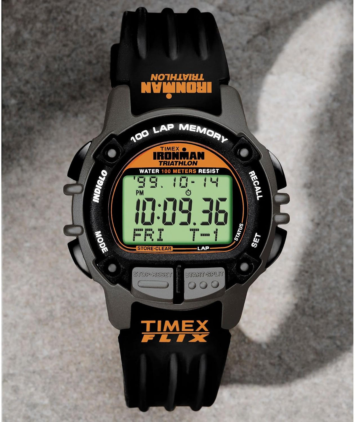 Reloj Timex Ironman Triathlon Flix para hombre, 100 vueltas, 42 mm