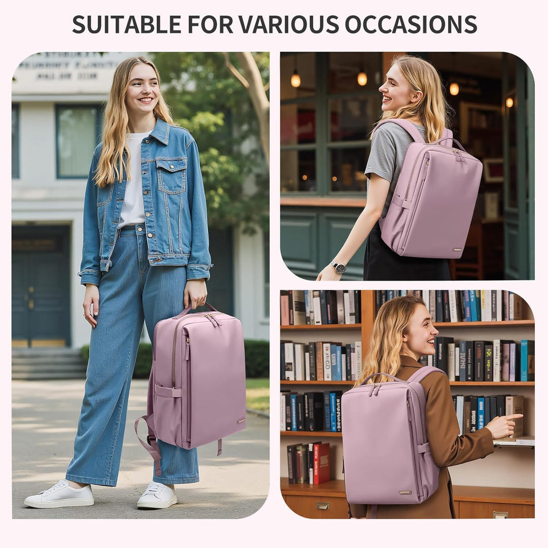 GOLF SUPAGS Elegante mochila para laptop para mujer, aprobada por a...