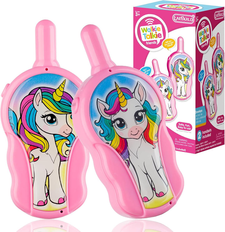 Walkie Talkies de unicornio para niños, paquete de 2 | Rango de 200...