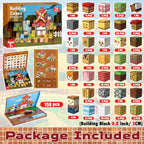 150 bloques magnéticos, bloques de construcción magnéticos de animales de granja, cubos magnéticos apilables para niños, juguete de construcción magnético para niños y niñas, juguete sensorial STEM Montessori para edades de 3 a 12 años, regalo de cumpleañ