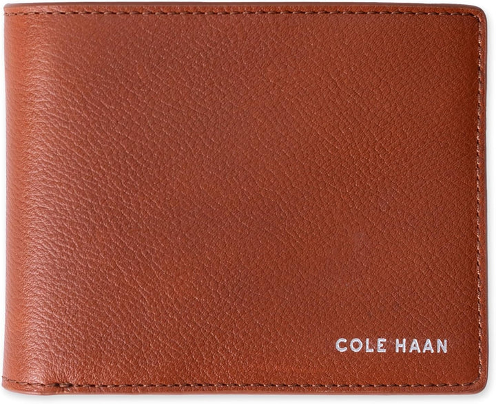 Cartera de cuero RFID para hombre de Cole Haan, plegable diaria