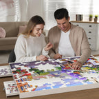 Juego de rompecabezas de 1500 piezas con cajones y tapa, tabla portátil para rompecabezas de 35" x 27", para adultos, mesas de rompecabezas con cajones