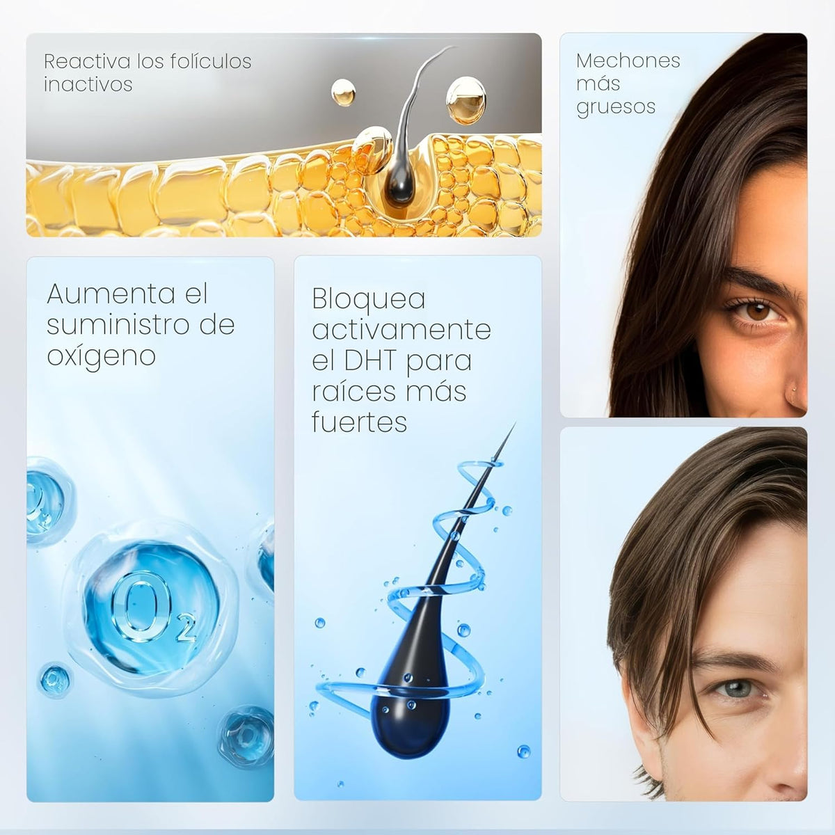 Be Bodywise Suero roll-on de densidad capilar avanzada de 0.8 fl oz...