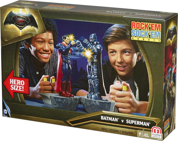 Mattel Games Batman vs. Superman Rock 'Em Sock 'Em Robots -...