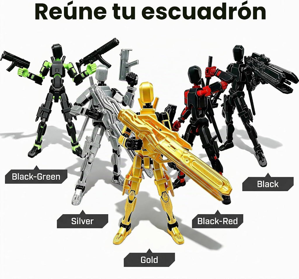 Figura de acción T13, robot ficticio multiarticulado, juego de 13