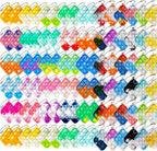100 piezas de mini llavero de color aleatorio, juguete sensorial de silicona para apretar burbujas que hacen divertido para niños, alivio de ansiedad y estrés para adultos