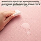 Tapete de yoga extra ancho de 72 x 32 pulgadas, tapete de ejercicio antideslizante de TPE para entrenamiento en casa, tapete de yoga grande de alta densidad de 0.236 pulgadas para hombres y