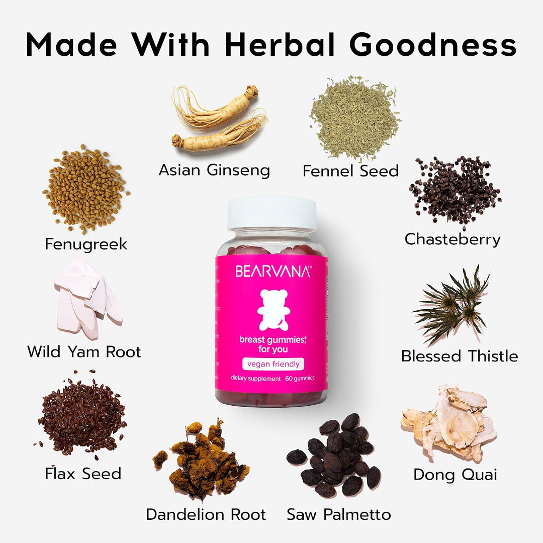 BEARVANA Gummies for You Herbal Pink - Suplemento para mujeres - De...