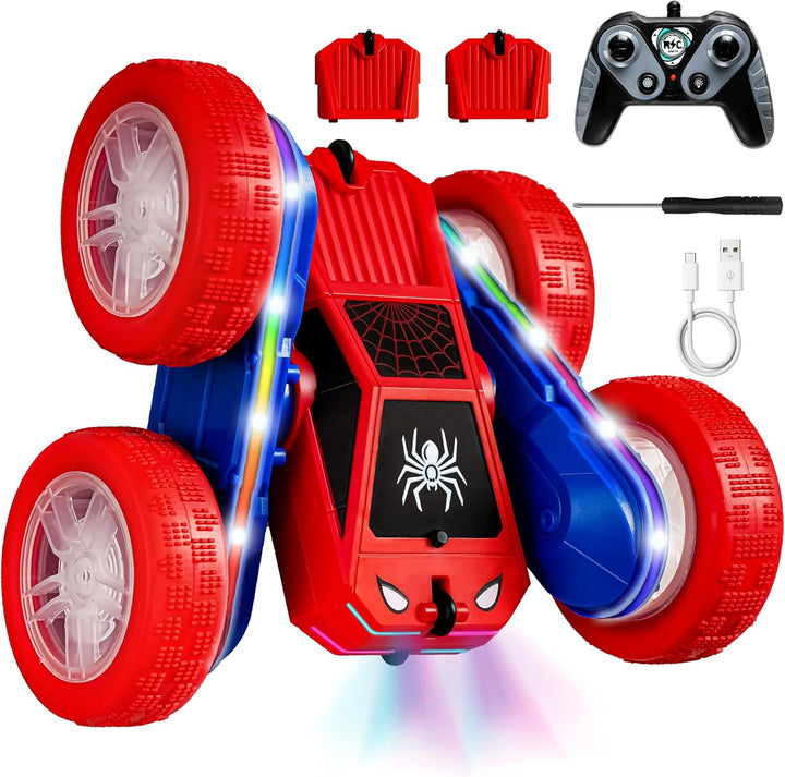 SANGQAOFU Spider - Coche de control remoto 4WD 360° Flips RC Stunt...