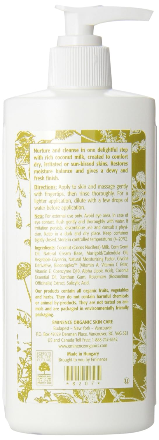 Eminence Limpiador de leche de coco, 8.4 onzas