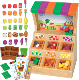 Learning Resources Mini Farmstand Juego de clasificación de la gran...