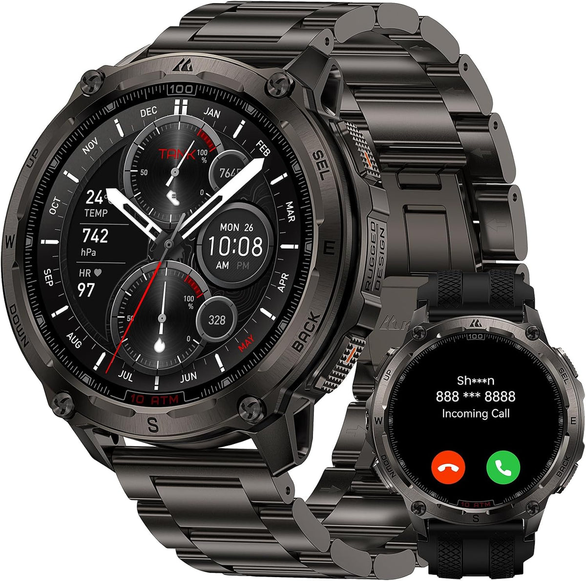 KOSPET Reloj inteligente Tank T4 Special Edition, GPS de doble banda, mapas