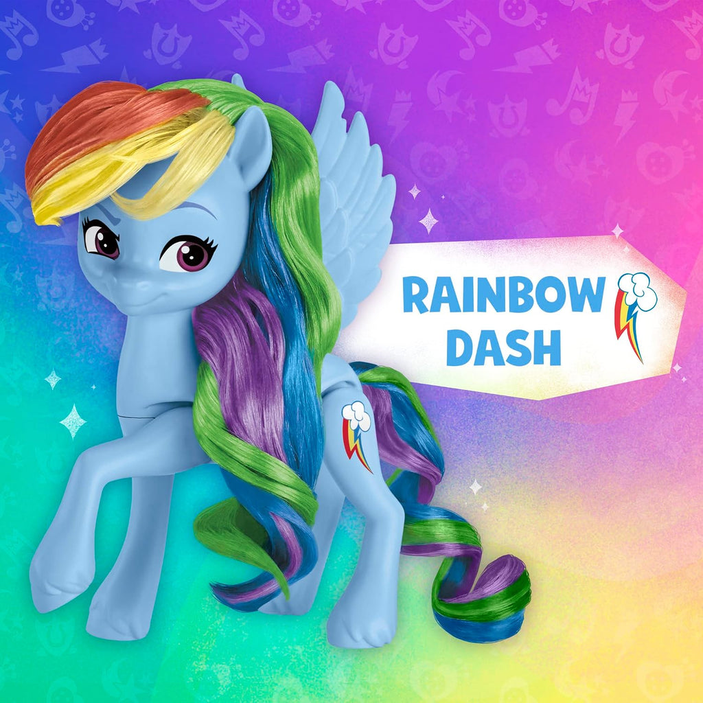 Muñecas My Little Pony Celebración del Arcoíris, Set de 6 Figuras de Poni, Muñecas de 14 cm, Juguetes para Niñas y Niños de 3 Años, Juguetes de Unicornio (Exclusivo de Amazon)