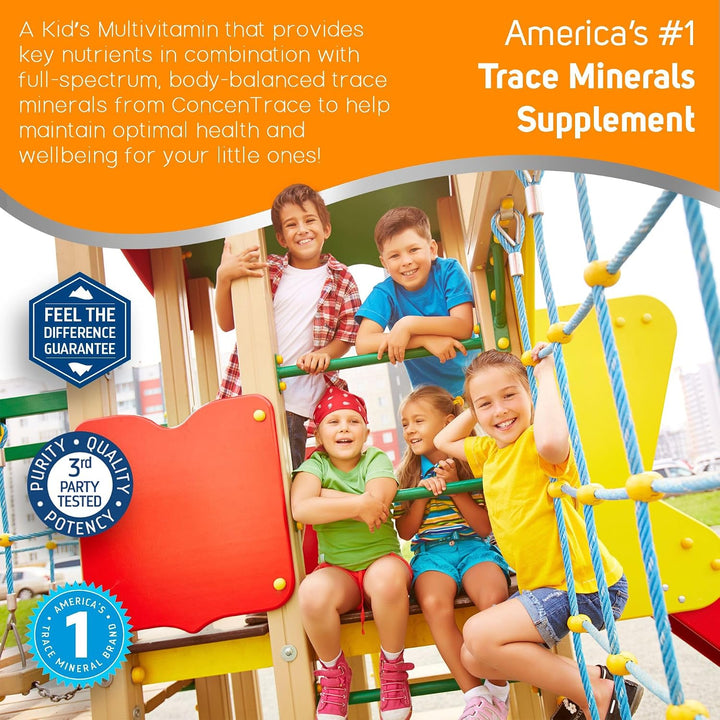 Trace Minerals Suplemento multivitamínico líquido múltiple para niñ...