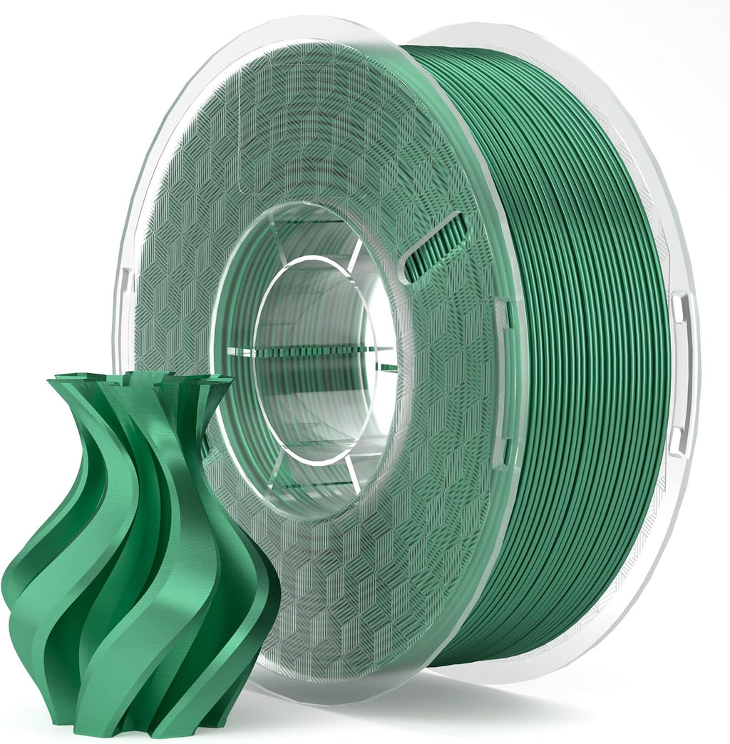ELEGOO Filamento PLA Seda Verde Holly 1.75mm 1KG, Filamento para Im...