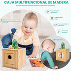 WOODMAM - Juguetes Montessori para bebés de 0 a 6 meses, kit educativo 9 en 1