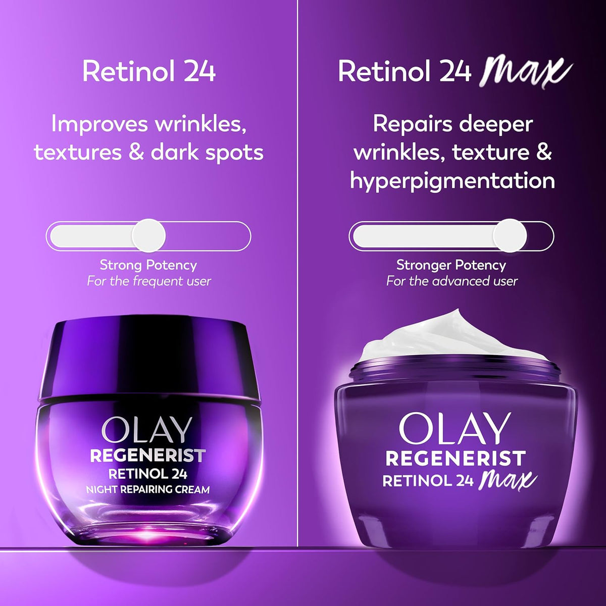 Olay Crema de noche de retinol para mujer, MAX, antienvejecimiento,...
