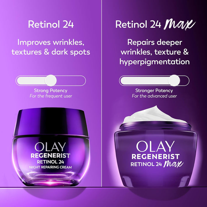 Olay Crema de noche de retinol para mujer, MAX, antienvejecimiento,...