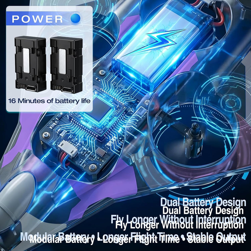 Avión de espuma Rc Planes con luces LED, avión de control remoto, avión de combate para niños y adultos de 8 a 16 años, 360 °F, rollo de acrobacias, drones para niños de 8 a 12 años, regalos
