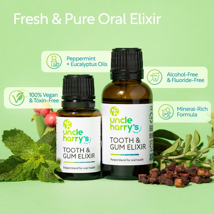 Uncle Harry's Elixir de aromaterapia para dientes y encías | En...