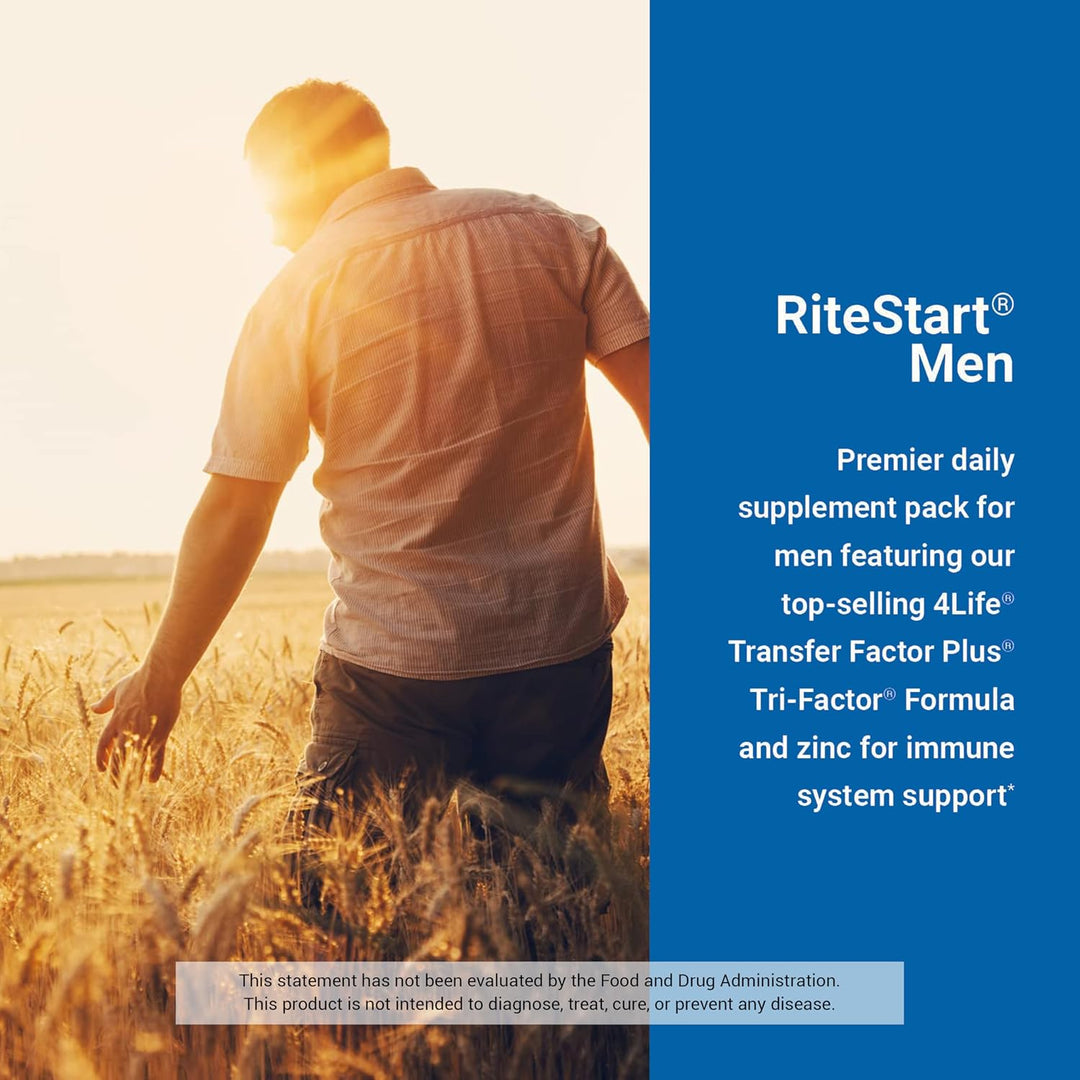 4Life RiteStart - Multivitamínico para hombre con mezcla de hongos...