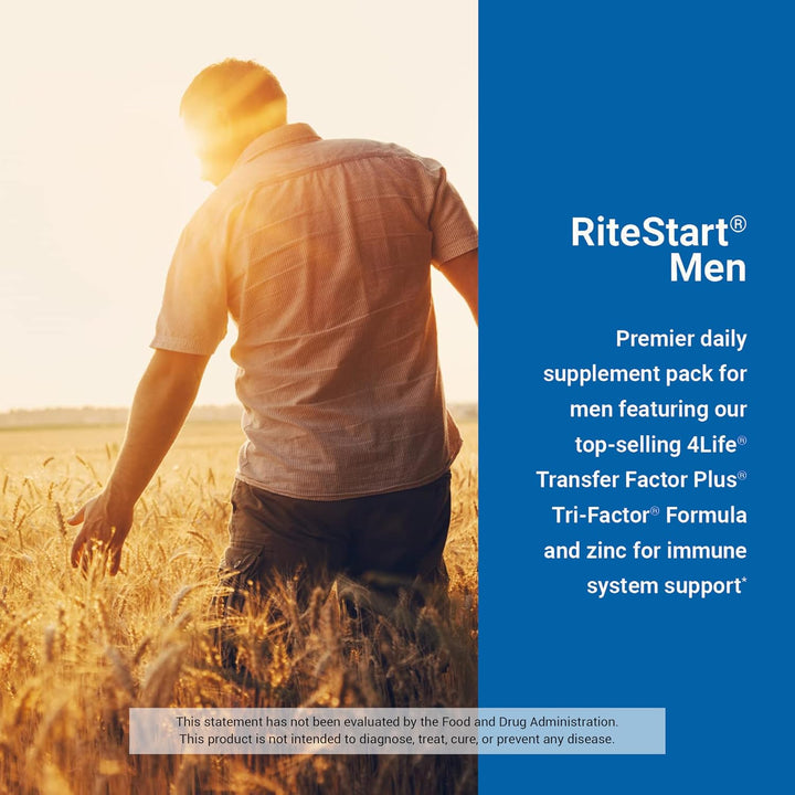 4Life RiteStart - Multivitamínico para hombre con mezcla de hongos...