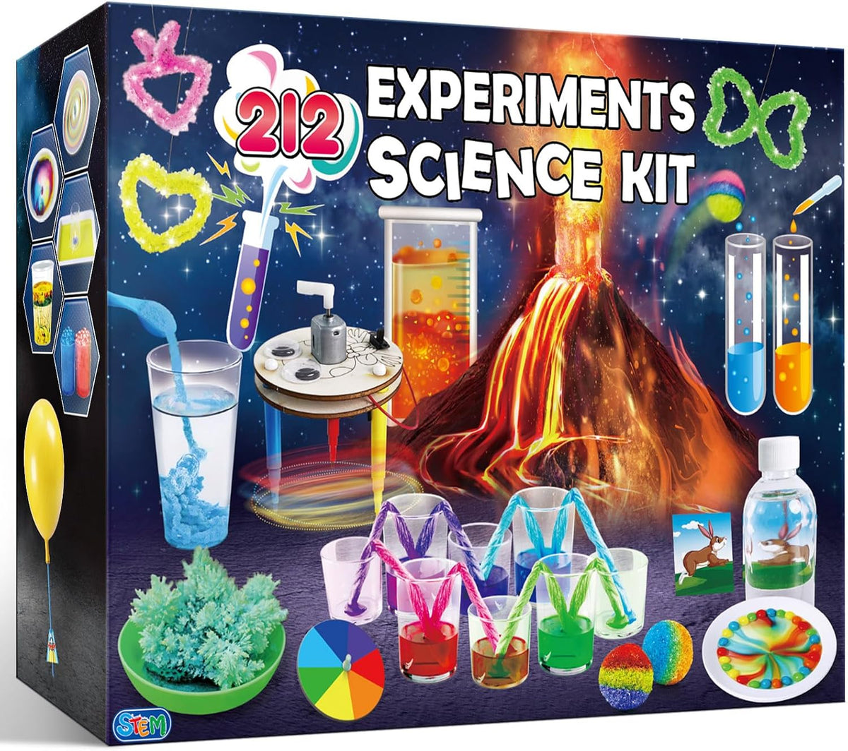 Kit de ciencia UNGLINGA para niños con 212 experimentos fáciles