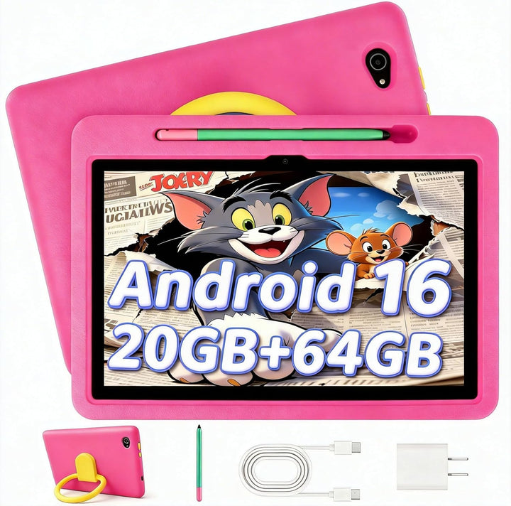 UKIDOZ - Tableta para niños Android 16 mejorada 2026, de 10 pulgada...