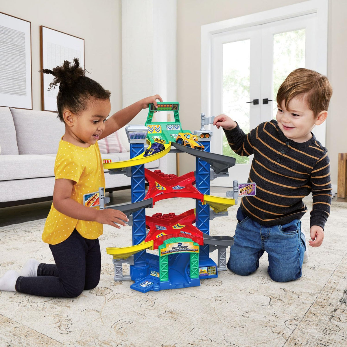 VTech Go! Go! Smart Wheels Carrera de Espirales Giratorias Duelo Pl...
