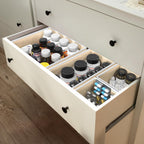 Simple Houseware Organizador de cajones plegables, juego de 12, color beige