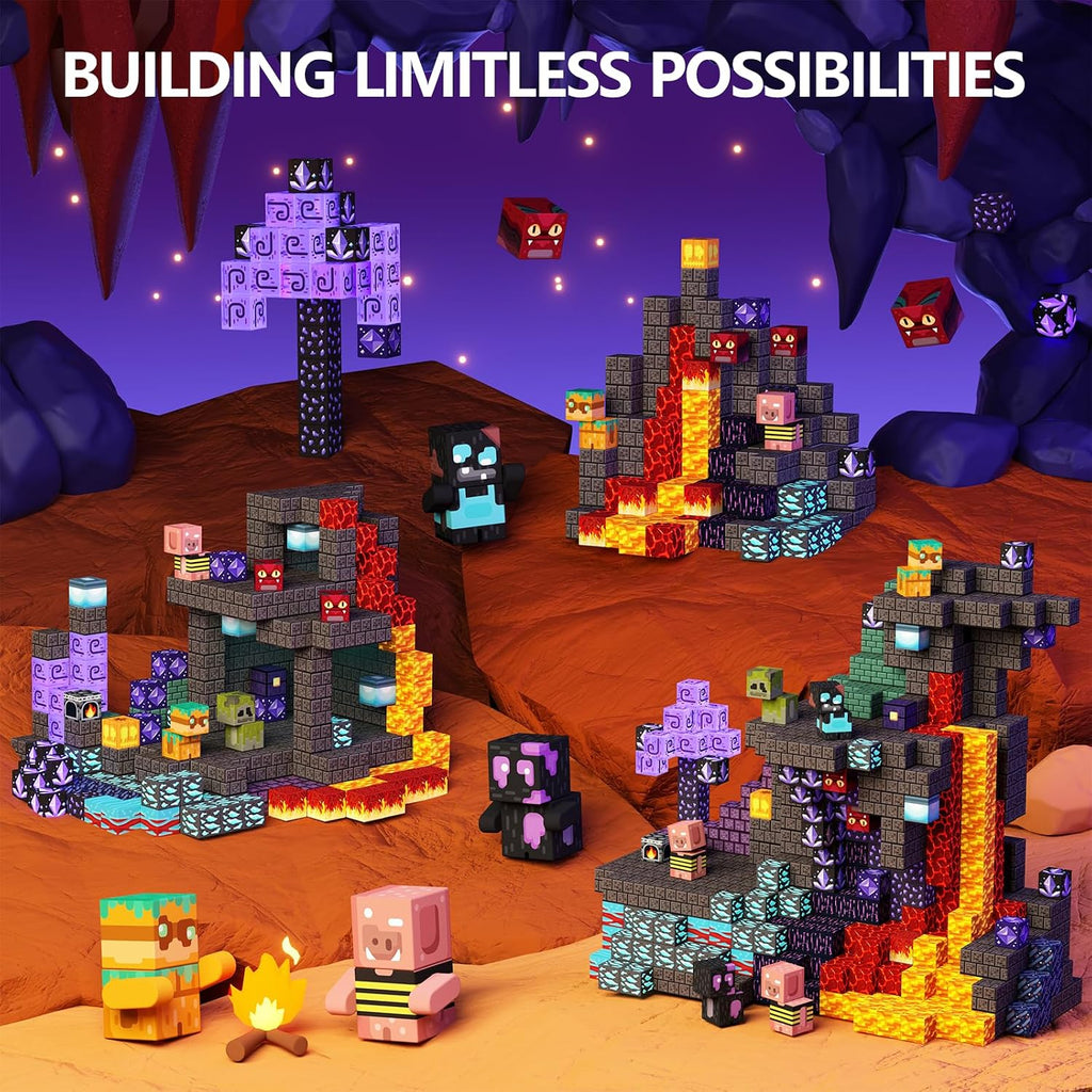 GobiDex 200 bloques magnéticos para niños, juguetes de construcción para niños y niñas de 3 años en adelante, construcción basada en juegos, MagWonder con juguetes de construcción magnéticos, regalo