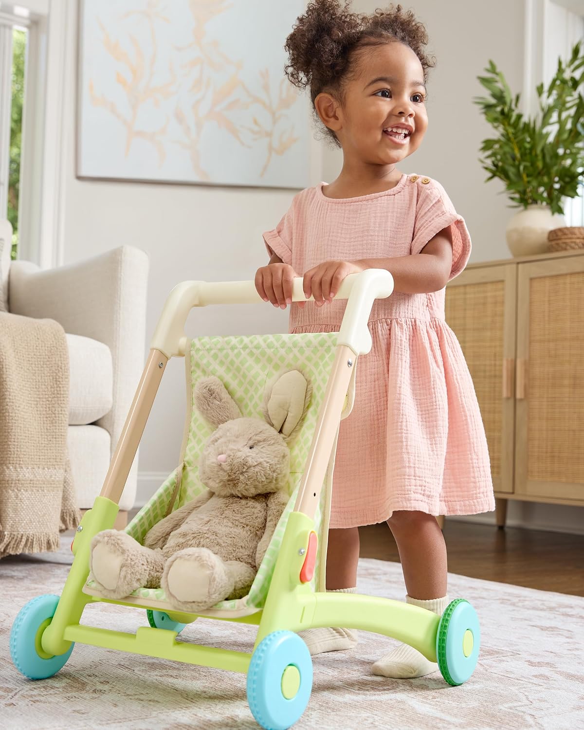 Skip Hop Andadera para bebé 5 en 1, convertible de sentarse a pararse, con luces, más de 50 actividades para el juego y desarrollo, canciones y sonidos, 3 alturas ajustables de manijas y control de