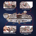 UGEARS Star War™ Millennium Falcon™ Rompecabezas 3D de madera para adultos