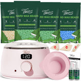 VENNCO Kit de depilación digital para mujer, calentador de cera ros...