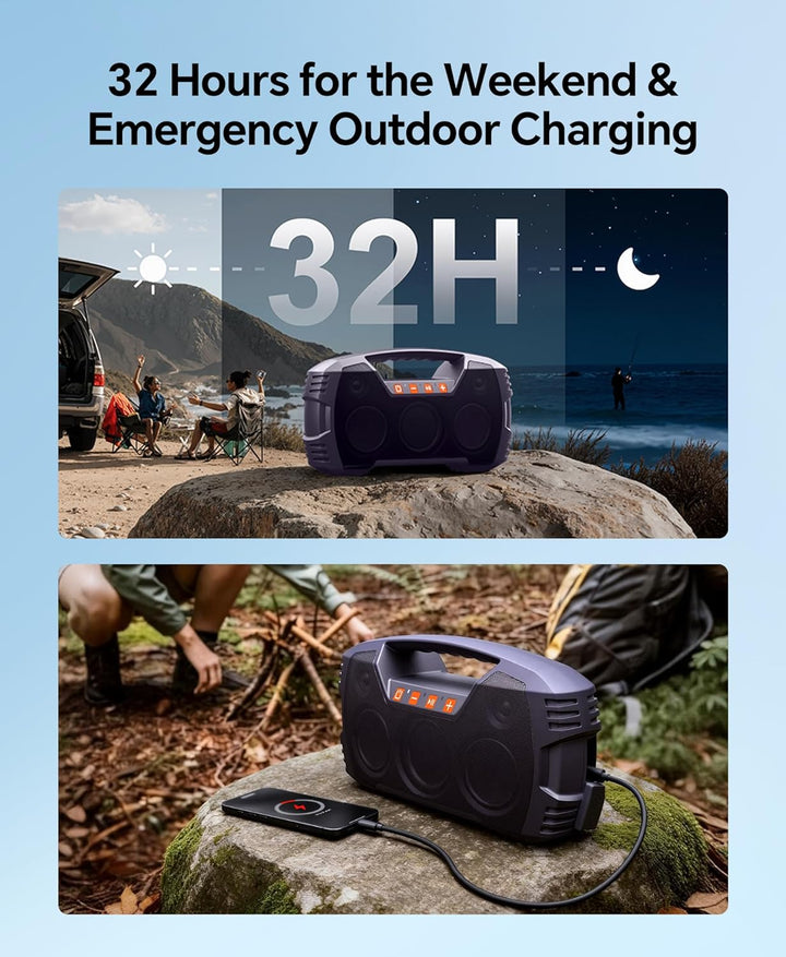Altavoz Bluetooth impermeable IPX7 para exteriores, inalámbrico, 60...