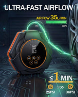 Inflador de neumáticos Compresor de aire portátil \u2013 Bomba de a...