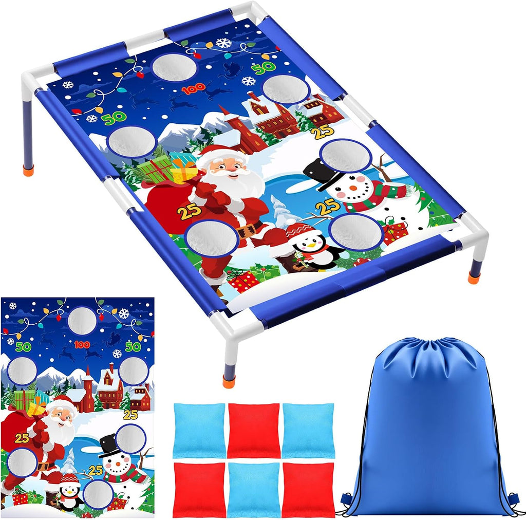 Gemscream Juego de lanzamiento de bolsas de frijoles navideños 6 bolsas